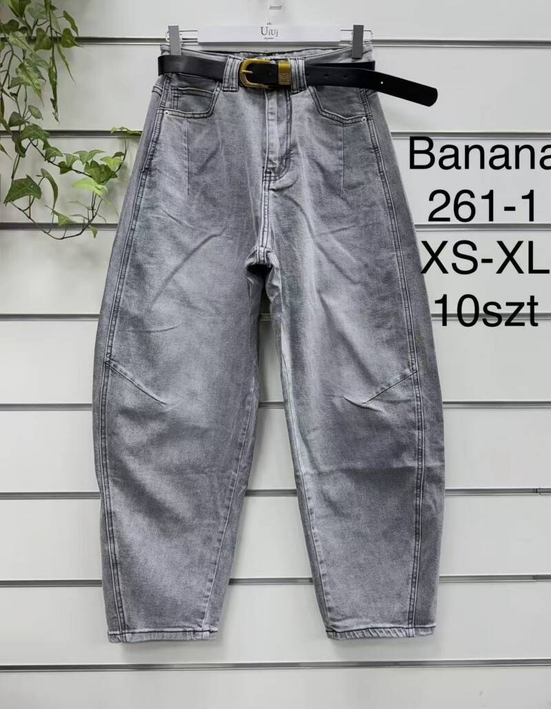 Spodnie damskie jeansy Roz XS-XL, 1 Kolor Paczka 10 szt